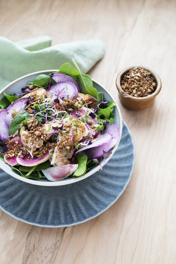 Sprø kyllingsalat Sprø kyllingsalat